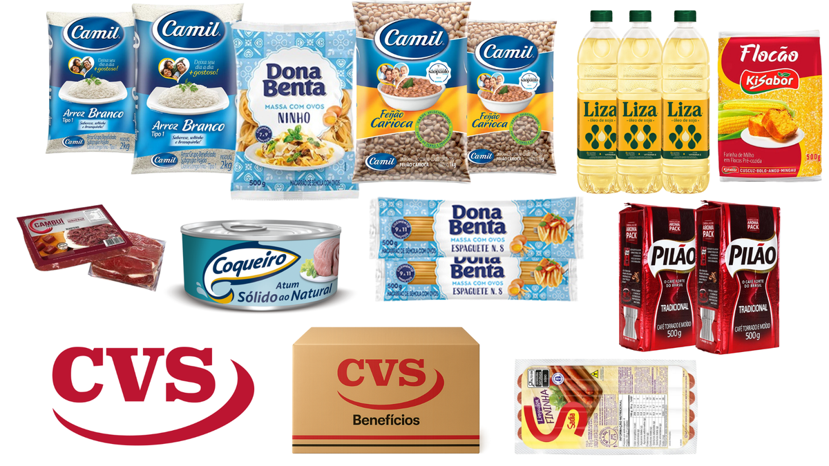 Promoção CVS 2 Cesta Básica Custo Beneficio Alimentação + Produtos de Higiene!